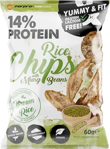 Protein Rice Chips with Mung Beans