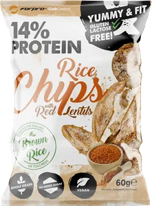 Protein Rice Chips with Red Lentil