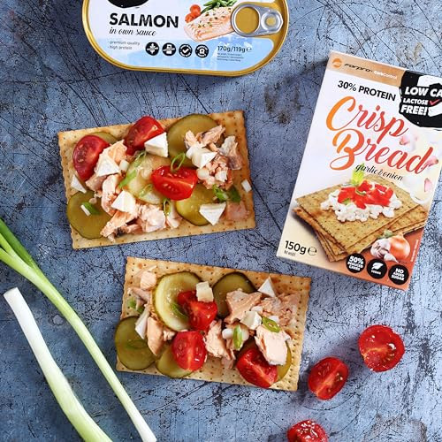 Protein Crisp Bread - Garlic & Onion 6 Packung